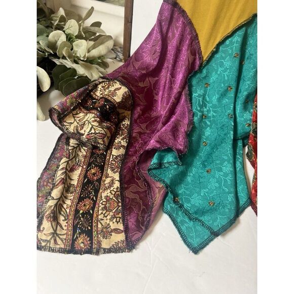 Colorful Patchwork Tunic Top - Picture 2 of 5